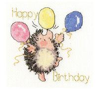 Bothy Threads Kit de broderie au point de croix Motif ballons d'anniversaire