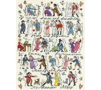 Bothy Threads Kit de broderie au point de croix Motif Jane Austen
