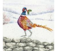 Bothy Threads Kit de broderie au point de croix "Une volute festive", patron à compter, XHD135, 26x26cm
