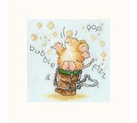 Bothy Threads Kit de cartes de vœux au point de croix Inscription Time to Celebrate!