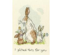 Bothy Threads Kit de point de croix "I Picked This For You", 12x18cm, XAJ1