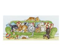 Bothy Threads Kit de point de croix Motif chiens