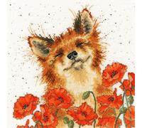 Bothy Threads XHD33 Kit de broderie au point de croix Motif champ de coquelicots Multicolore