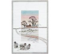 Bothy Threads point de croix ensemble "Matin brumeux - Mouton couvert de neige", 25x17.2cm, DWMM6, modèle à compter