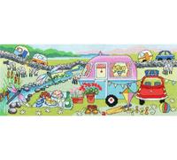 Bothy Threads set de point de croix "Caravan fun", 37x15cm, xjr34, modèle de point de croix