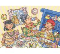 Bothy Threads 'Tea And Cake' kit de broderie au point de croix, XWB2, 33x24cm, DIY