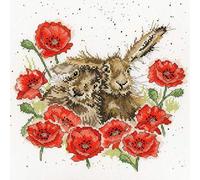 Bothy Threads Wrendale Designs Kit de broderie au point de croix Love is in The Hare