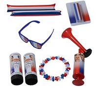 Boti Foot le Pack Championnat du Monde de Football Costume, 34911, Bleu, Blanc, Rouge, Taille Unique