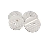BOTIBOTON 50 boutons à coudre effet perle blanche, 18 mm - Boutons réversibles à deux trous pour vestes, manteaux, tenues scolaires et de travail, en polyester certifié OEKO-TEX®, fabriqués en Espagne