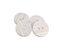 BOTIBOTON 50 boutons à coudre effet perle blanche, 20 mm - Boutons réversibles à deux trous pour vêtements de bébé, chemisiers et loisirs créatifs, en polyester certifié OEKOTEX®, fabriqués en Espagne