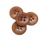 BOTIBOTON - 50 Boutons de Corozo classiques - Bouton de mercerie gros pour coudre, manteau, bouton pour femme - Accesorie couture - Fabriqués et expédiés d'Espagne - Brun, 12 mm