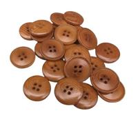 BOTIBOTON - 50 Boutons de Corozo classiques - Bouton de mercerie gros pour coudre, manteau, bouton pour femme - Accesorie couture - Fabriqués et expédiés d'Espagne - Brun, 15 mm
