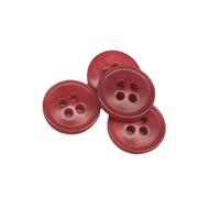 BOTIBOTON - 50 Boutons de Corozo classiques - Bouton de mercerie gros pour coudre, manteau, bouton pour femme - Accesorie couture - Fabriqués et expédiés d'Espagne - Rouge, 12 mm