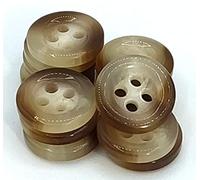 BOTIBOTON - Pack de 50 Boutons de couleur Ecru, Marron et Gris - Boutons de mercerie gros pour coudre, manteau, bouton pour femme - Accesorie couture - Fabriqué/Expédié depuis l'Espagne, ecru 12 mm