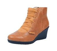 Botine. Femme Bottine Noir Bottines Cuir Marron Chaussures Femmes Lacet Botte Mi Mollet Beige Bottes Hiver Fourrées Boots À Lacets Bleu Marine