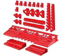 botle 20 porte-outils 3 étagères assortiment étagère murale pour outils clés tournevis pinces étagère murale atelier rouge