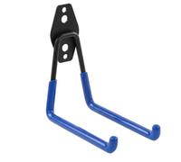 botle Crochet mural pour outils électriques - Forme droite - 13 cm - Solide - Avec revêtement en PVC - Pour garage, atelier, abri de jardin, équipement de sport - Double crochet - Charge maximale : 30