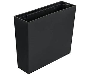 botle Jardinière de Balcon Bac à Fleurs avec Insert Pot de Fleur Cache Pot bac d'interieur - 58 x 18 x 50 cm Anthracite Lisse Brillant poignées Pratiques intérieur extérieur