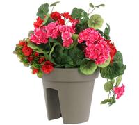botle Jardinière de Balcon Ovale - 24,5 cm - 5 l - Pierre Grise