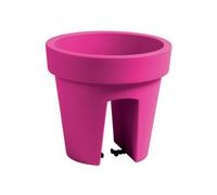 Botle Jardinière De Balcon Ovale Fuchsia 24,5 Cm Balconière À Balustrade De 6 Mm Pot De Fleur À Suspendre Cache Pot À Accrocher Multicolore