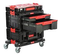 botle Kit de boîte à outils modulaire avec 2 boîtes à outils sur plate-forme reliées à roues et organiseur PRO