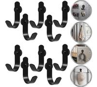 botle Lot de 10 crochets magnétiques, porte-couronnes magnétiques robustes, cintres, cintres de poche, petits cintres compacts avec aimant en néodyme, charge maximale de 3,5 kg
