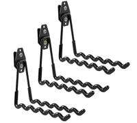 botle Lot de 3 Crochets à Outils Qbrick Système de Valise pour Outils Forme d'Onde 19cm Gaine PVC pour Garage Abri Atelier pour Scie à Main et Scie de Jardin Double Crochet Jusqu'à 30kg