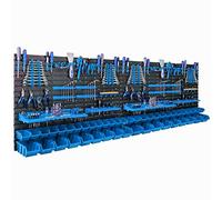 botle Lot de 46 boîtes empilables en plastique 234 x 78 cm - Porte-outils pour atelier, garage, système de stockage - Boîtes de rangement