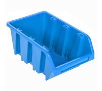 botle Lot de 5 boîtes empilables pour Atelier, Garage, boîte de Rangement de Vue, boîtes de tri empilables, 80 x 115 x 60 mm, Bleues, boîtes de Rangement empilables