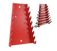 botle Porte-outils en métal pour 8 clés, rouge, pour panneau perforé, garage et atelier, hauteur 20 cm