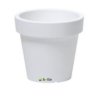 Pot De Fleurs - Botle - Rond - Ø50cm - Plastique - Blanc Mat Multicolore