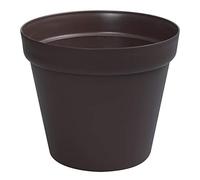 botle Pot de Fleurs Rond - en Plastique - Diamètre : 45 cm - Marron - Rebord de fenêtre - pour Jardin d'hiver - 8 Couleurs et 6 Tailles