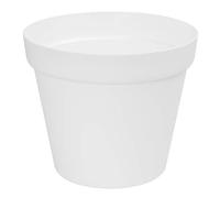 botle Pot de Fleurs Rond en Plastique - Diamètre : 58 cm - Blanc - Rebord de fenêtre - Terrasse - Jardin d'hiver - 8 Couleurs - 6 Tailles