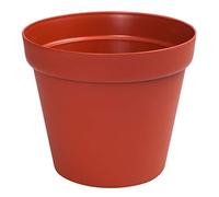 botle Pot de Fleurs Rond en Plastique - Diamètre : 58 cm - Couleur Terre Cuite - pour Rebord de fenêtre - pour Jardin d'hiver - 8 Couleurs - 6 Tailles
