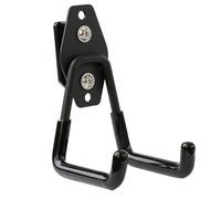 botle Qbrick Crochet à outils droit 7 cm, stable, avec gaine en PVC, pour garage, atelier, hangar, double crochet, charge maximale : 40 kg, pour câble d'extension - Bleu