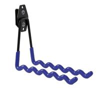 botle Qbrick Crochet à Outils Système de Valise pour Outils Forme d'Onde 19cm Gaine PVC pour Garage Abri de Jardin Atelier pour Scie à Main et Scie de Jardin Double Crochet Charge 30kg Bleu