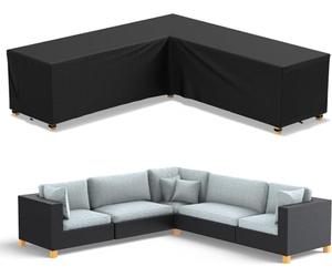 BOTOING Housse pour Meubles de Jardin Forme en L, Housse Protection Canape Angle Extérieur, Anti-poussière Imperméable Aide à Prolonger la Vie des Meubles, 215*215*87cm