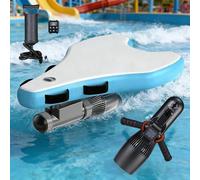 BoTongSiHai Jet Board Électrique avec Scooter sous-Marin - Bodyboard/Paddleboard Électrique Gonflable, Moteur Sup sans Balais, Vitesse Réglable 3-7 Km/H, Batterie 10000/16000mAh(500W10A)