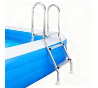 BOTOWI Échelle de Piscine avec Cadre en Acier Inoxydable 304 pour piscines Hors Sol, capacité de 150 kg, échelle d'entrée et de Sortie en Acier à 2/3/4/5 marches, marches Double Face,75cm