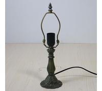 BOTOWI Remplacement de Base de Lampe de Table, Seulement 15 "de Haut Tiffany Lampes de Bureau Alloy Lotus Base Bronze Fit pour 8 Pouces Tiffany Style Abat-Jours en Verre teinté