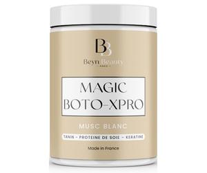 BOTOXPRO CAPILLAIRE professionnel pour cheveux abimés | Masque Hydratant, fortifiant, lissant à la Kératine, Acide hyaluronique, tanin protéine de soie | Fabriqué en France (1000 ml, Musc Blanc)