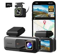 BOTSLAB 4K Dashcam Voiture Avant Arrière GPS