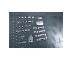 Bott Assortiment de porte-outils 60-pcs.galvanisé p. panneaux perforés 10 crochets/20 Quantité:1