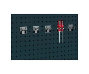 Bott bott Double pince porte-outils B60xP60xH2x13 mm pour plaques perforées Quantité:5