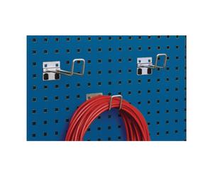 Bott Crochet à étrier l.60xP150mm galvanisé D. 6 mm p. panneaux perforés 5un./sachet Quantité:1