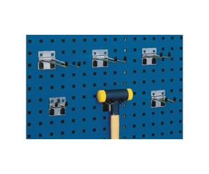 Bott Crochets doubles P. 50 mm galvanisé D. 6 mm p. panneaux perforés 5un./sachet BOT Quantité:1