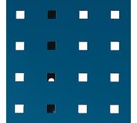 Bott Panneau perforé l.457xL495mm bleu gentiane, RAL 5010 BOTT Quantité:1