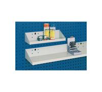 Bott Tablette de rangement l.450xP170xH105/30mm gris clair p. panneaux perforés BOTT Quantité:1