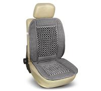 Bottari 12304 12304 California: Couvre Siège Universel à Billes de Bois. 100% Naturel. Respirant. Couleur Gris