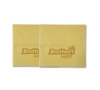 Bottari Chiffons Polyvalents 36 x 40 cm - Lot de 2 pièces, Jaune, Super absorbants - Lave, sèche et Brillante sans Peluches et Halos - Nettoyage de la Maison, Cuisine, Salle de Bain, Lavable en